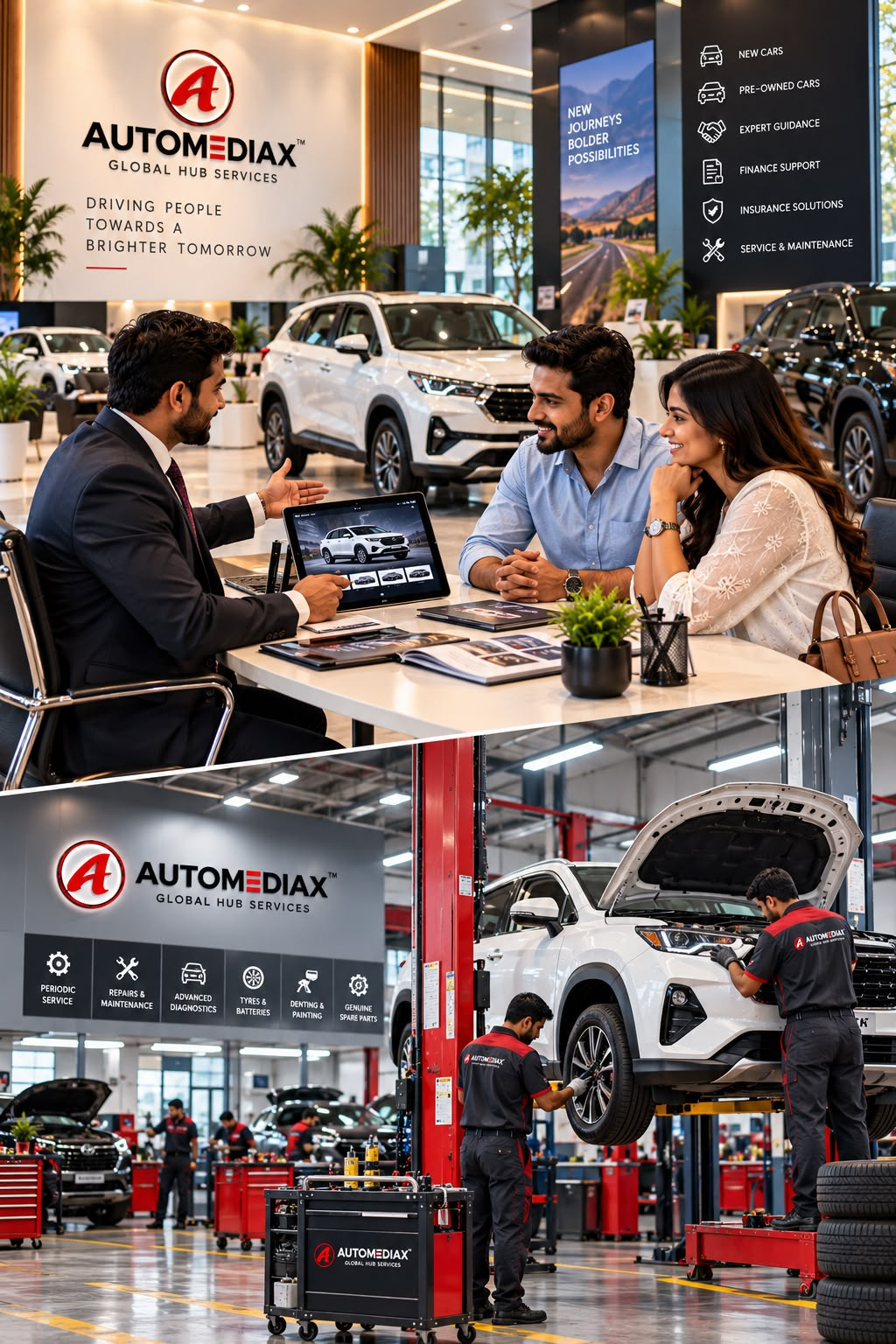 AutoMediaX showroom consultation and service workshop